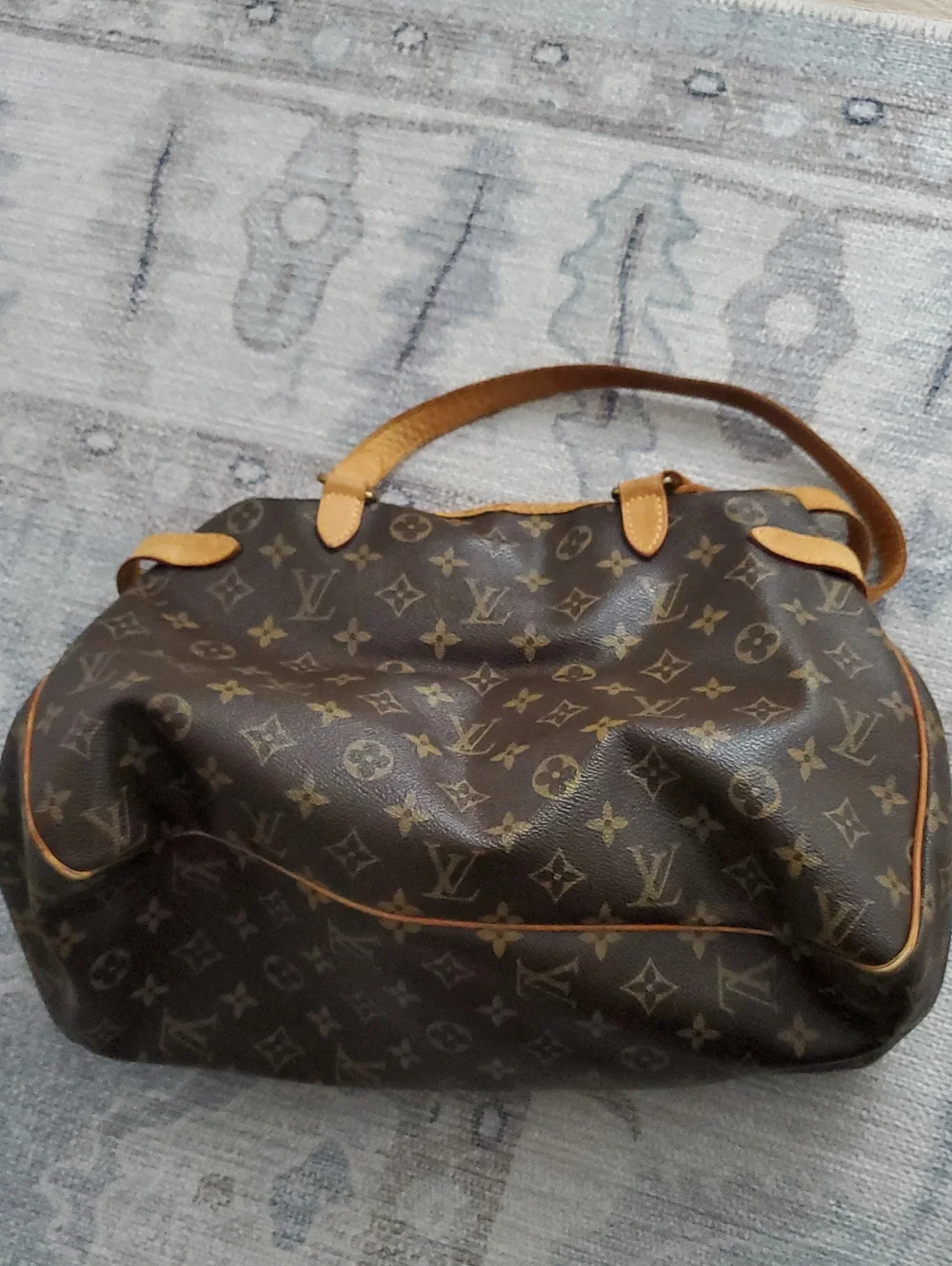 Louis Vuitton Batignolles Horizontal Monogram and Leather Shoulder Bag